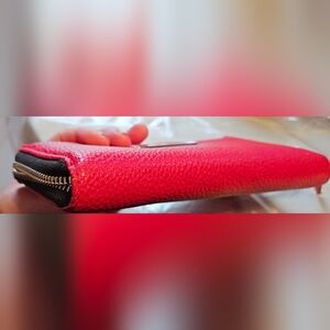 Michael Kors Red Faux Leather Women's Wallet